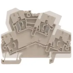 Multi level terminal block, spring balancer connection, 0.5-4.0 mm², 32 A, 8 kV, dark beige, 1119700000