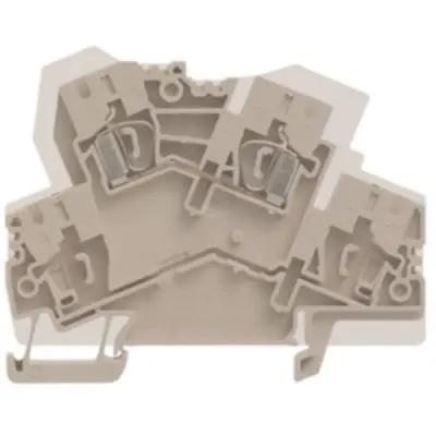 Multi level terminal block, spring balancer connection, 0.5-4.0 mm², 32 A, 8 kV, dark beige, 1119700000 - 1