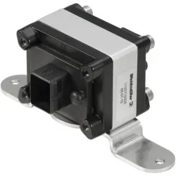 Module mounting, Cat 6A, silver, screw mounting, for RJ45 connector, 1122710000
