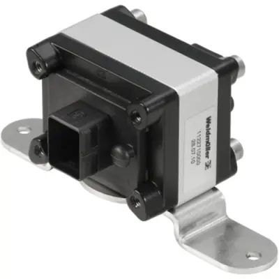 Module mounting, Cat 6A, silver, screw mounting, for RJ45 connector, 1122710000 - 1