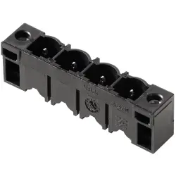 Pin header, 8 pole, pitch 7.62 mm, straight, black, 1140930000