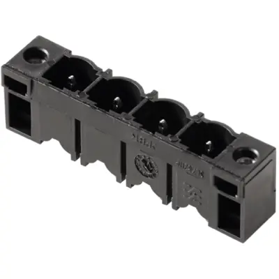 Pin header, 12 pole, pitch 7.62 mm, straight, black, 1140970000 - 1