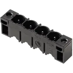 Pin header, 12 pole, pitch 7.62 mm, straight, black, 1140970000
