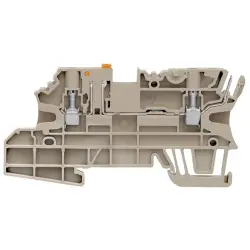 Disconnect/test-disconnect terminal block, screw connection, 0.5-4.0 mm², 20 A, 8 kV, dark beige, 1143000000