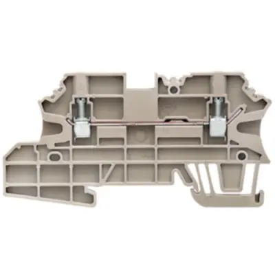 Through terminal block, screw connection, 0.5-4.0 mm², 2 pole, 24 A, 8 kV, dark beige, 1143070000 - 1
