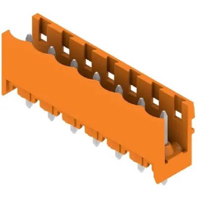 Pin header, 7 pole, pitch 5.08 mm, straight, orange, 1146470000 - 1