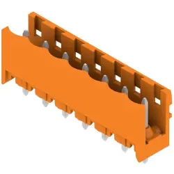 Pin header, 7 pole, pitch 5.08 mm, straight, orange, 1146470000