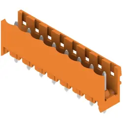 Pin header, 8 pole, pitch 5.08 mm, straight, orange, 1146490000