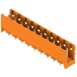 Pin header, 10 pole, pitch 5.08 mm, straight, orange, 1146530000