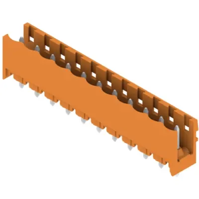 Pin header, 11 pole, pitch 5.08 mm, straight, orange, 1146550000 - 1
