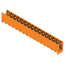 Pin header, 16 pole, pitch 5.08 mm, straight, orange, 1146610000