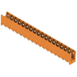 Pin header, 18 pole, pitch 5.08 mm, straight, orange, 1146630000
