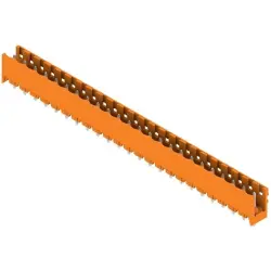 Pin header, 24 pole, pitch 5.08 mm, straight, orange, 1146710000