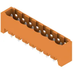 Pin header, 8 pole, pitch 5.08 mm, straight, orange, 1146870000