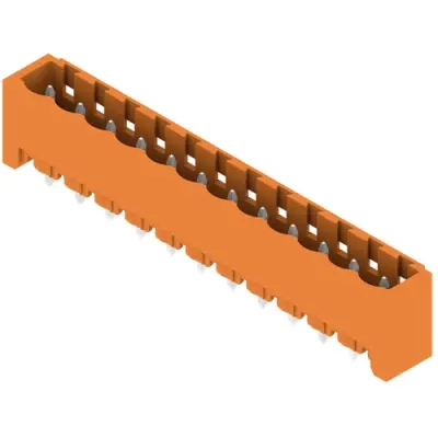 Pin header, 12 pole, pitch 5.08 mm, straight, orange, 1146950000 - 1