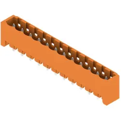 Pin header, 12 pole, pitch 5.08 mm, straight, orange, 1146950000
