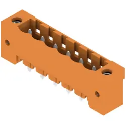 Pin header, 6 pole, pitch 5.08 mm, straight, orange, 1147260000