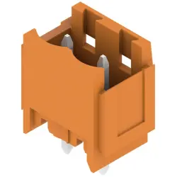 Pin header, 2 pole, pitch 5.08 mm, straight, orange, 1147300000