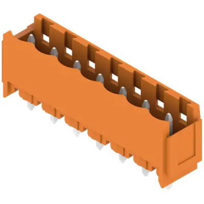 Pin header, 7 pole, pitch 5.08 mm, straight, orange, 1147470000 - 1