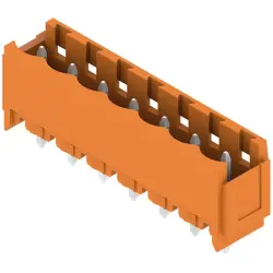 Pin header, 7 pole, pitch 5.08 mm, straight, orange, 1147470000