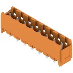 Pin header, 8 pole, pitch 5.08 mm, straight, orange, 1147510000