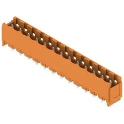 Pin header, 13 pole, pitch 5.08 mm, straight, orange, 1147670000