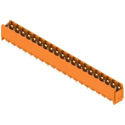 Pin header, 20 pole, pitch 5.08 mm, straight, orange, 1147900000 - 1