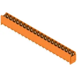 Pin header, 20 pole, pitch 5.08 mm, straight, orange, 1147900000