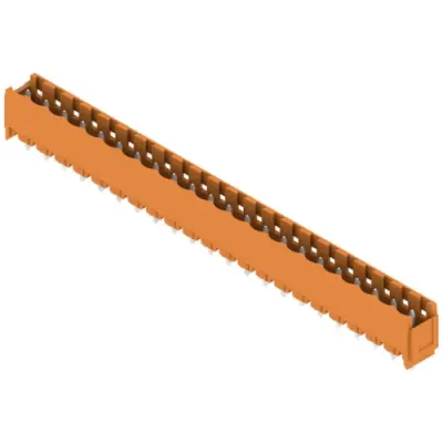 Pin header, 22 pole, pitch 5.08 mm, straight, orange, 1147970000 - 1