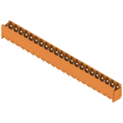 Pin header, 22 pole, pitch 5.08 mm, straight, orange, 1147970000