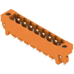 Pin header, 8 pole, pitch 5.08 mm, straight, orange, 1148090000