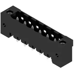Pin header, 6 pole, pitch 5.08 mm, straight, black, 1148590000