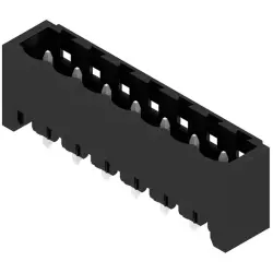 Pin header, 7 pole, pitch 5.08 mm, straight, black, 1148800000