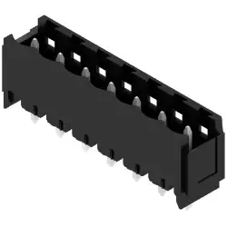 Pin header, 7 pole, pitch 5.08 mm, straight, black, 1149570000