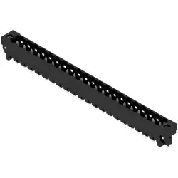 Pin header, 21 pole, pitch 5.08 mm, straight, black, 1149850000