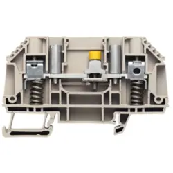Disconnect/test-disconnect terminal block, screw connection, 0.5-6.0 mm², 41 A, 6 kV, dark beige, 1161690000