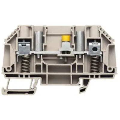 Disconnect/test-disconnect terminal block, screw connection, 0.5-6.0 mm², 41 A, 6 kV, dark beige, 1161690000 - 1
