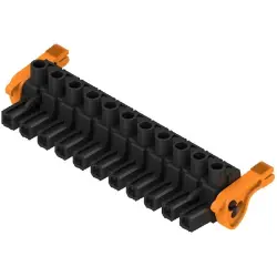 Socket header, 11 pole, pitch 7.62 mm, straight, black, 1165010000