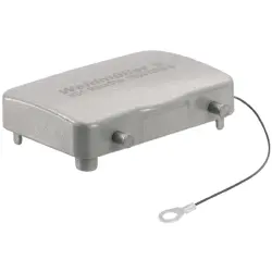 Cover cap, size B32, die-cast aluminum, cross bow locking, IP65, 1165790000