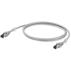 Patch cable, RJ45 plug, straight to RJ45 plug, straight, Cat 6A, S/FTP, LSZH, 3 m, gray, 1165940030