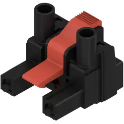 Socket header, 2 pole, pitch 7.62 mm, straight, black, 1173490000