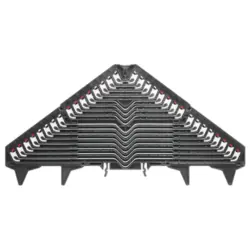 Patch distribution terminal, push-in connection, 0.5-1.5 mm², 16 pole, 6 A, 4 kV, black, 1173620000