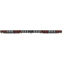 Patch distribution terminal, push-in connection, 0.5-1.5 mm², 64 pole, 6 A, 4 kV, black, 1173650000