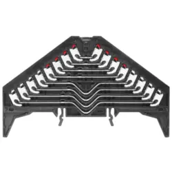 Patch distribution terminal, push-in connection, 0.5-1.5 mm², 8 pole, 8 A, 4 kV, black, 1173740000