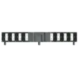 Patch distribution terminal, push-in connection, 0.5-1.5 mm², 16 pole, 10 A, 4 kV, black, 1173820000