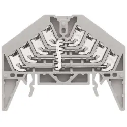 Potential distribution terminal, push-in connection, 0.5-1.5 mm², 16 pole, 17.5 A, 4 kV, gray, 1173880000