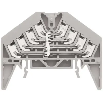 Potential distribution terminal, push-in connection, 0.5-1.5 mm², 16 pole, 17.5 A, 4 kV, gray, 1173880000 - 1
