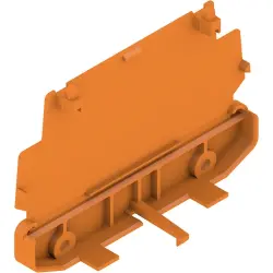 End plate, PA, (L x W x H) 108.2 x 27.2 x 73.6 mm, orange, 1185260000