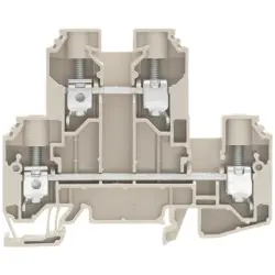 Multi level terminal block, screw connection, 1.5-16 mm², 57 A, 8 kV, dark beige, 1186740000