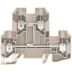 Multi level terminal block, screw connection, 1.5-16 mm², 57 A, 8 kV, dark beige, 1186770000